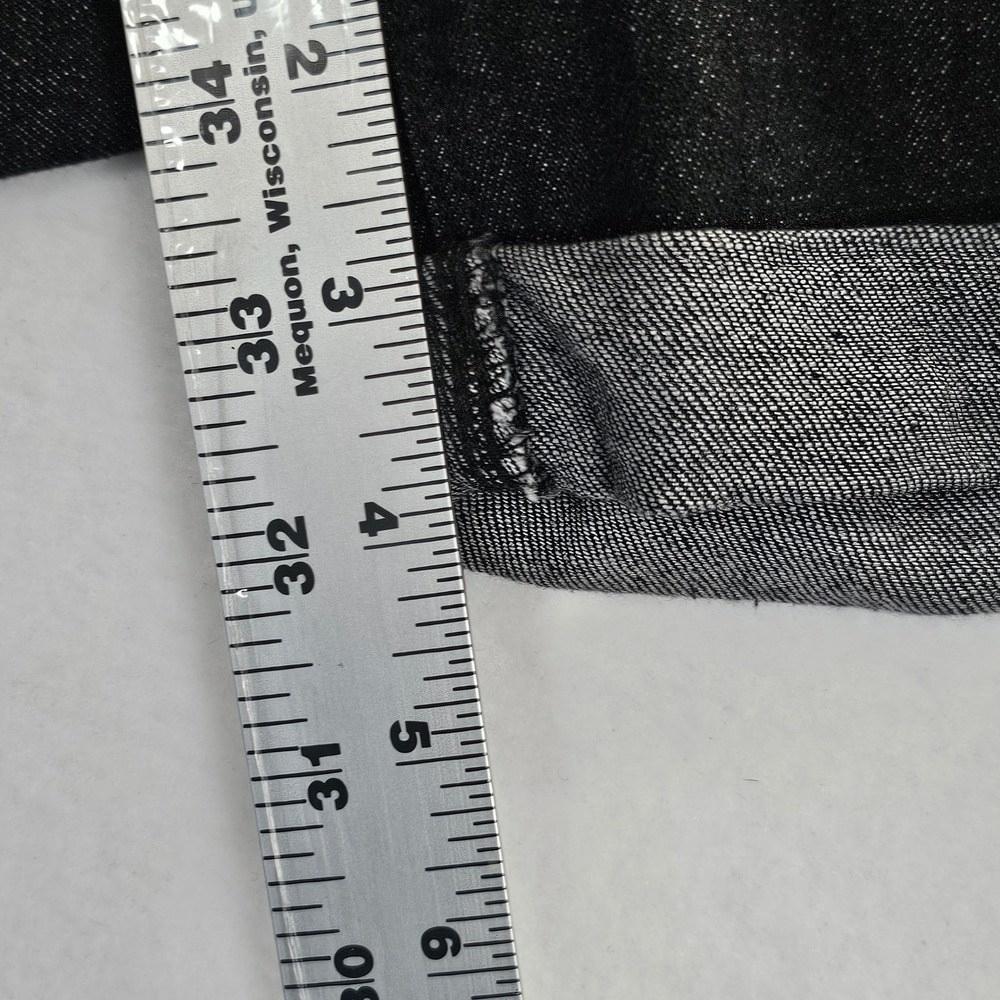 Serra Womens Black‎ Denim Shorts Cuffed Hem Size XL 16-18 New with Tag - Picture 6 of 10
